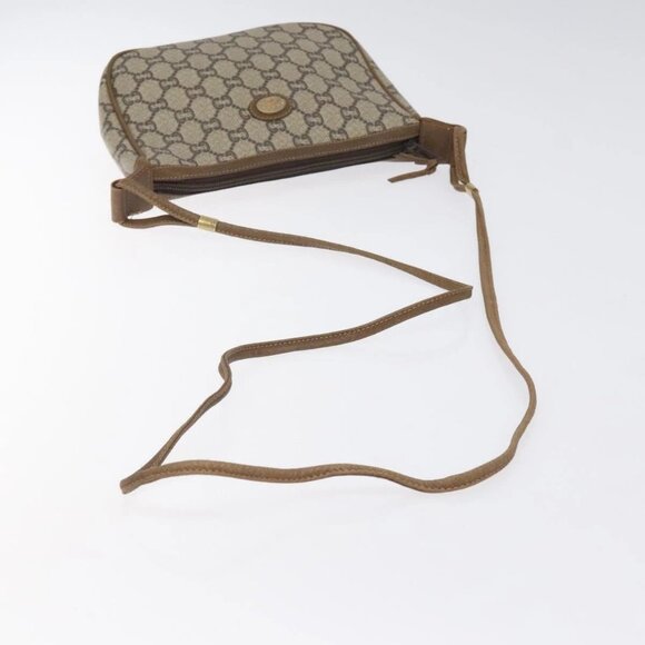 GUCCI GG Plus Supreme Shoulder Bag PVC Beige Auth - Picture 9 of 16